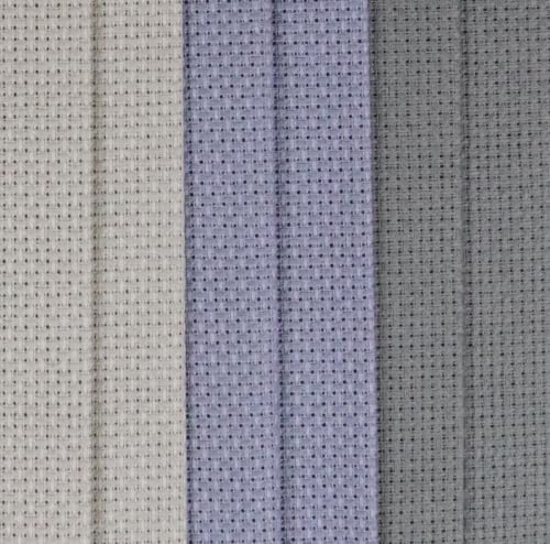 Image of KCS 4 /6 pc of 12 inch x 18 inch(30cmx45cm) 16 Count Cotton Aida Cloth Cross Stitch Fabric (6 pc,Pearl Grey+Light Steel Grey+Medium Grey)