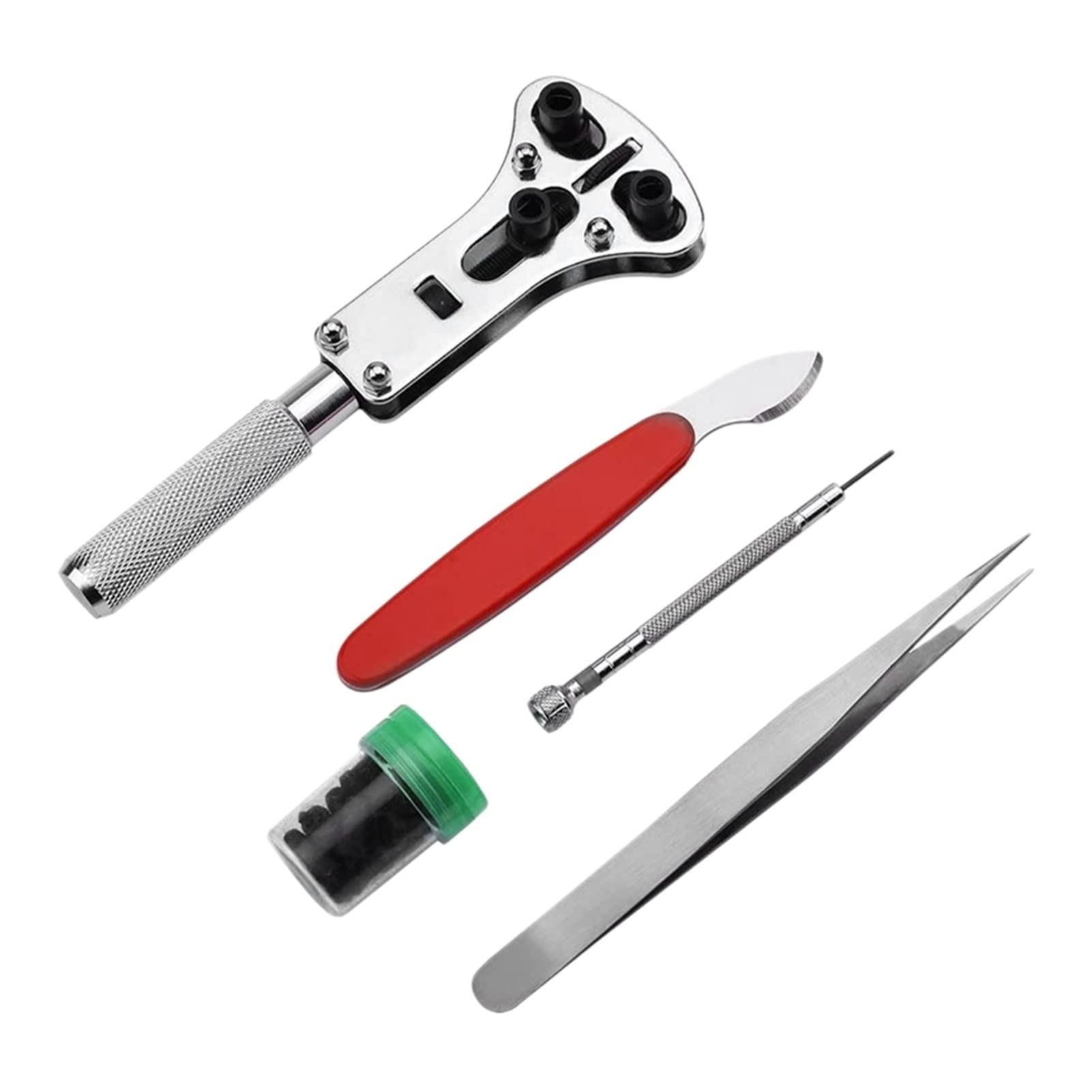 Kit d'outils de Remplacement de Piles de Montre 22 pièces - Outil de réparation de Montre Professionnel Ouvre-boîtier de Montre Kit d'outils de réparation de Bracelet de Montre