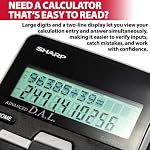 Sharp EL-531TGBBW 12-Digit Scientific/Engineering Calculator with Protective Hard Cover, Battery and Solar Hybrid Powered LCD Display, Great for Students and Professionals,Black and White