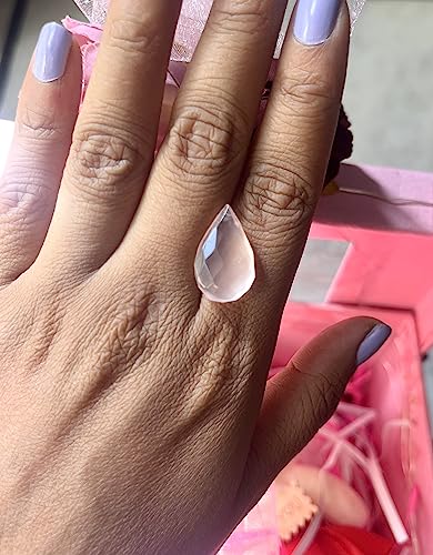 Quartz rose poire de Jaipur pour réussir vos projets de bijoux sans défaut
