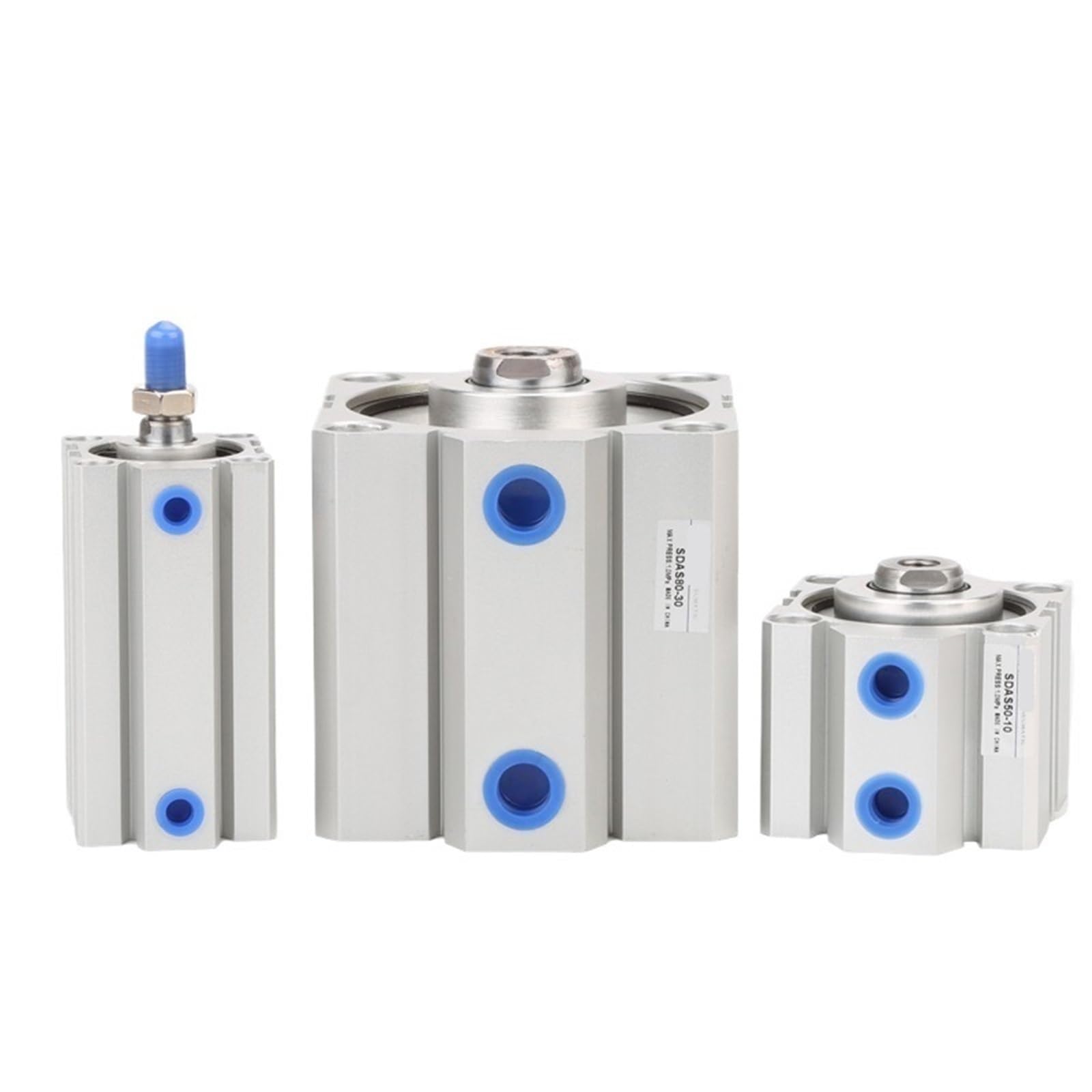 SDA-S Single Rod Double Action Built in Magnetic Compact Mini Pneumatic Air Cylinder SDA32/40-5/10/15/20/25/30 1Pcs(Stroke 60mm-S,SDA 32mm Bore)