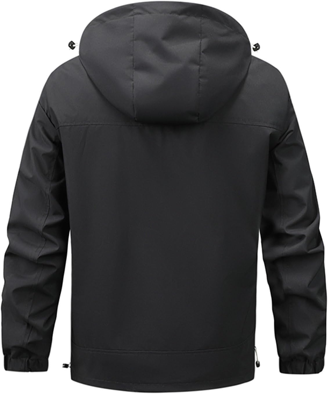Mens Rain Jackets Waterproof with Hood Outdoor Hiking Raincoats Lightweight Slim Fit Softshell Windbreakers Jackets