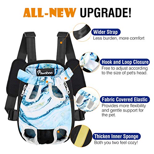 image for Pawaboo Pet Carrier Backpack, Adjustable Pet Front Cat Dog Carrier Bac