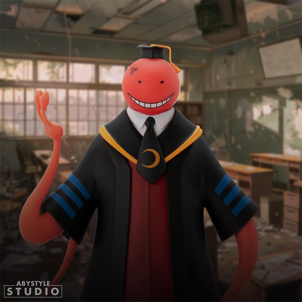 ABYstyle Studio – Figurine Assassination Classroom Koro Sensei Rouge – Produit Officiel – Statue Premium – Finitions Haute Qualité – Pièce de Collection