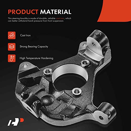 A-Premium Front Suspension Steering Knuckle Compatible With Chevy Silverado Avalanche Suburban Tahoe & Gmc Sierra Yukon & Cadillac Escalade, Left Driver Side, Replace # 18048229 #TOP3