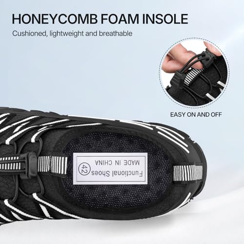 Image of ATHMILE Water Shoes for Men Women Quick Dry Aqua Shoes with Toe Protection | Non Slip Adult Barefoot Hiking Shoes for Beach Swim River Pool Kayaking Camping Boat Workout Cruise Vacation Outdoor