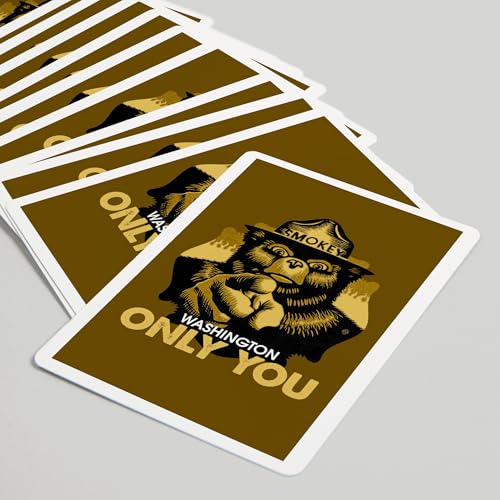 Lantern Press Washington, Smokey Bear, 52 Naipes Póker miniatura 5