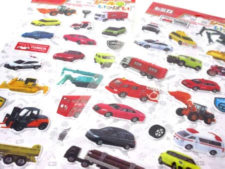 Amazon | トミカ シールがいっぱい 3柄1セット ステッカーシール