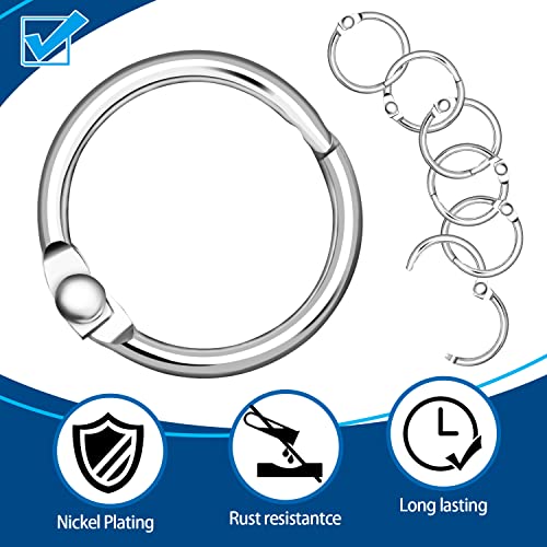 Anelli per rilegatura, 100 pezzi, 20 mm, anelli