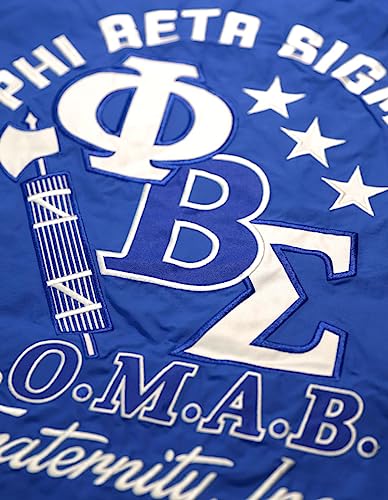 Phi Beta Sigma M8 Windbreaker Jacket Royal Blue4