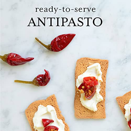 Delallo Whole Calabrian Chili Peppers, Hot & Spicy, 6.7Oz Jar, 6-Pack #TOP5