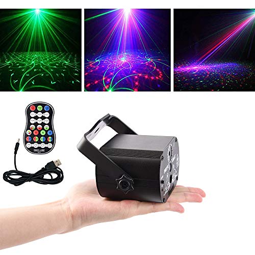 Disco Laser Light 5V USB Recharge 60 Patterns RGB Laser Projection Lamp Stage Lighting Show for Home Party KTV DJ Dance Floor