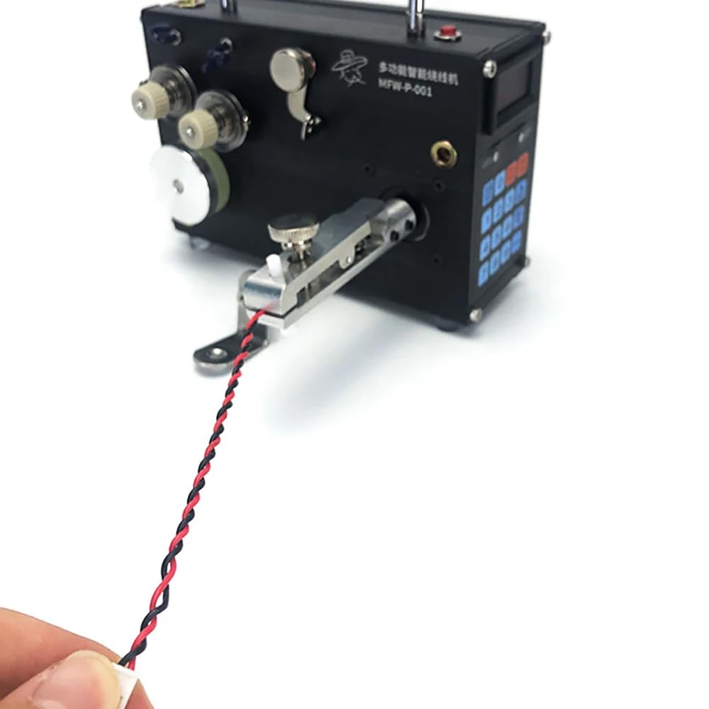 Toplionace Máquina Enrolladora de Hilo de Pescar Totalmente Automática, Retorcedora de Alambre Eléctrica con Aplicador de Pegamento para Atar Anzuelos y Líneas Sin Esfuerzo.