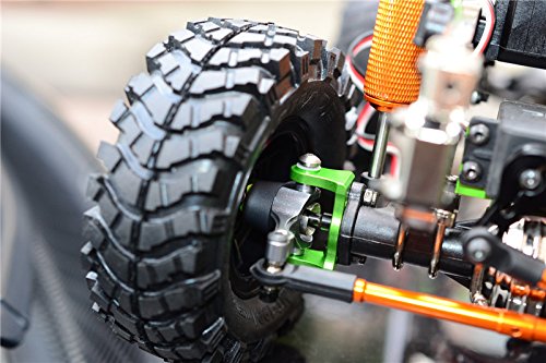 GPM for Gmade Sawback Upgrade Parts Aluminum Front C Hub with King Pin - 1Pr Set Black