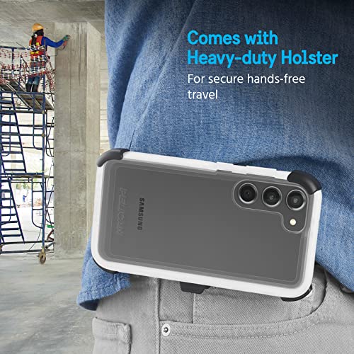 Pelican Voyager - Samsung Galaxy S23 Plus Case [6.6"] [18ft MIL-STD Drop Protection] [Wireless Charging] Phone Case for Samsung Galaxy S23 Plus w/Belt Clip Holster Phone Stand -Anti Yellowing - Clear - image 8