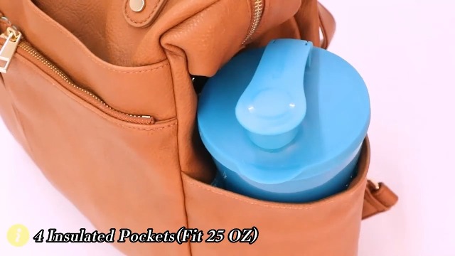 Amazon.com: MOMINSIDE Diaper Bag Tote, 4 in 1 Leather Diaper Bag