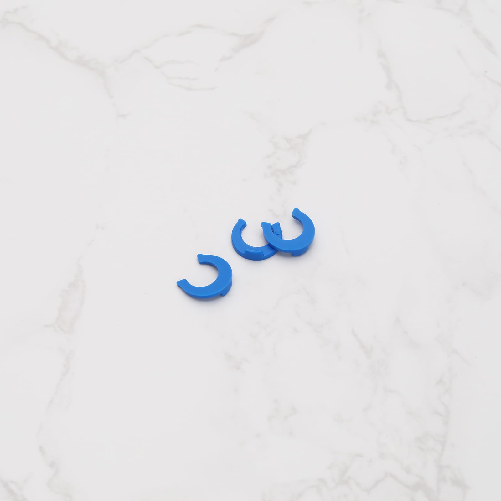 Uxcell 30pcs Clip Di Bloccaggio 1/4" Blu Plastica Per Acqua Per Osmosi Inversa Raccordi Filtro - Foto 4