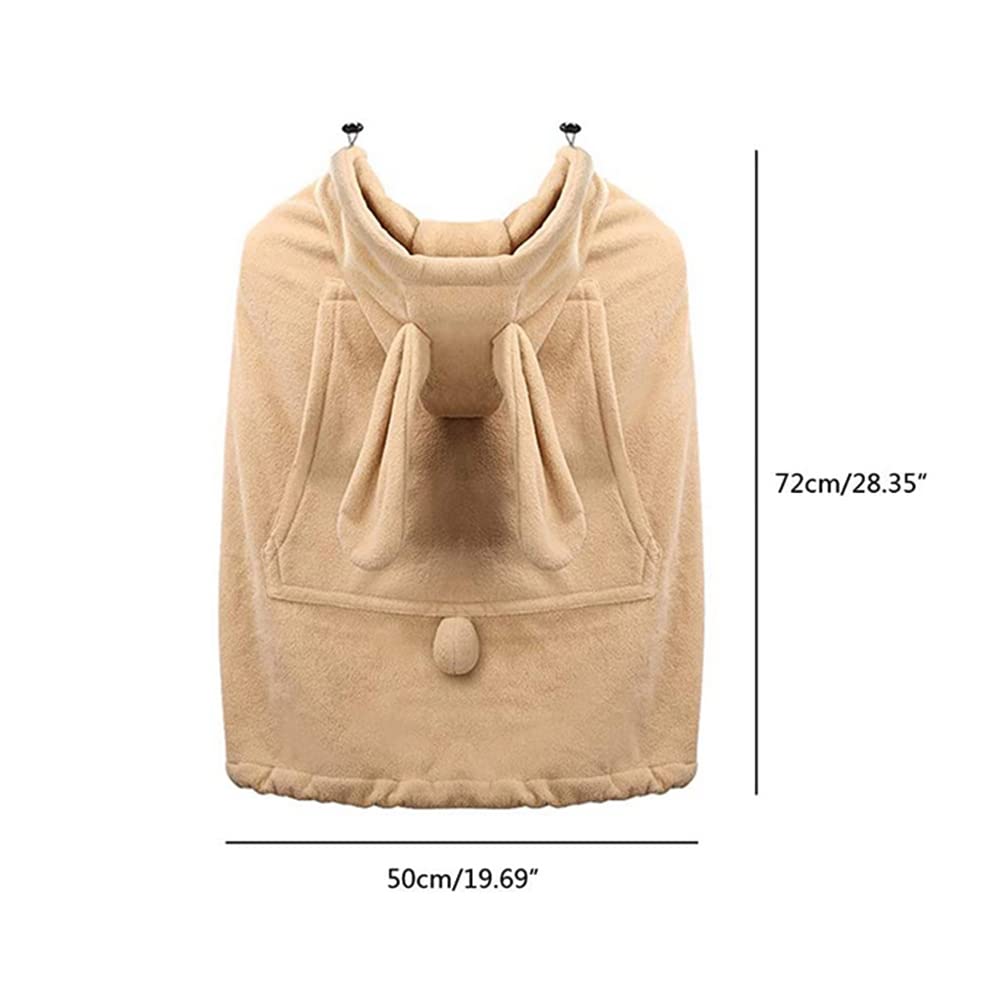 Housse de porte-bébé Coupe-vent Cape Extensible avec Poche pour Poussette Kaki D'hiver