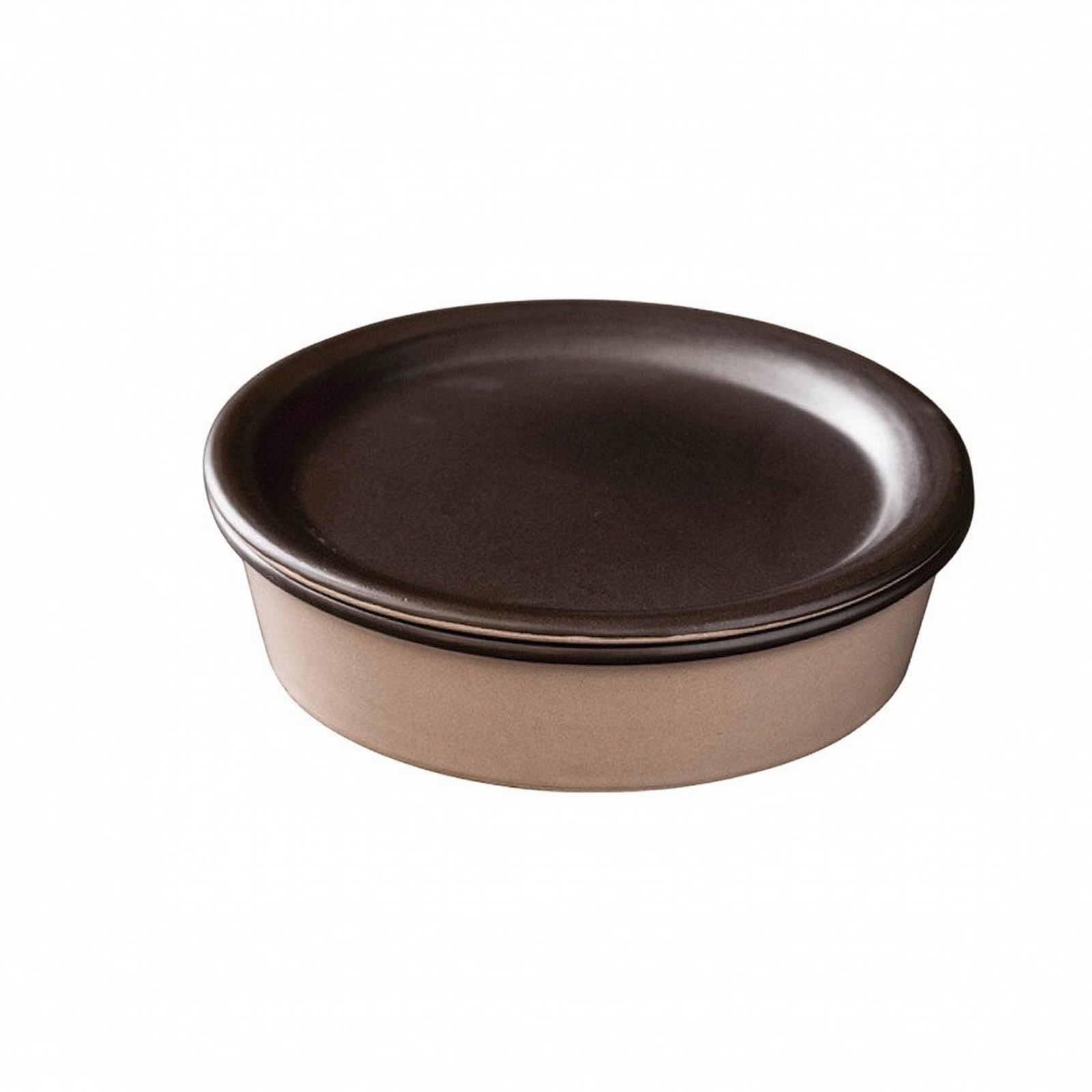 Pirofila Rotonda Bassa Superficie Opaca Pirofila con Bordo Rialzato Grande Teglia da in Ceramica per Domestica, S