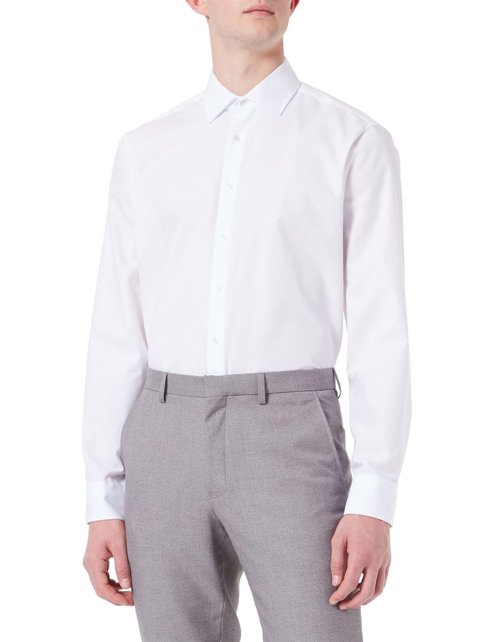 Seidensticker Camisa De Negocios Para Hombre, Azul, 30