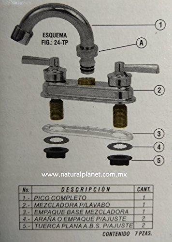 Empaque para mezcladora de lavabo 14 Imagen adicional