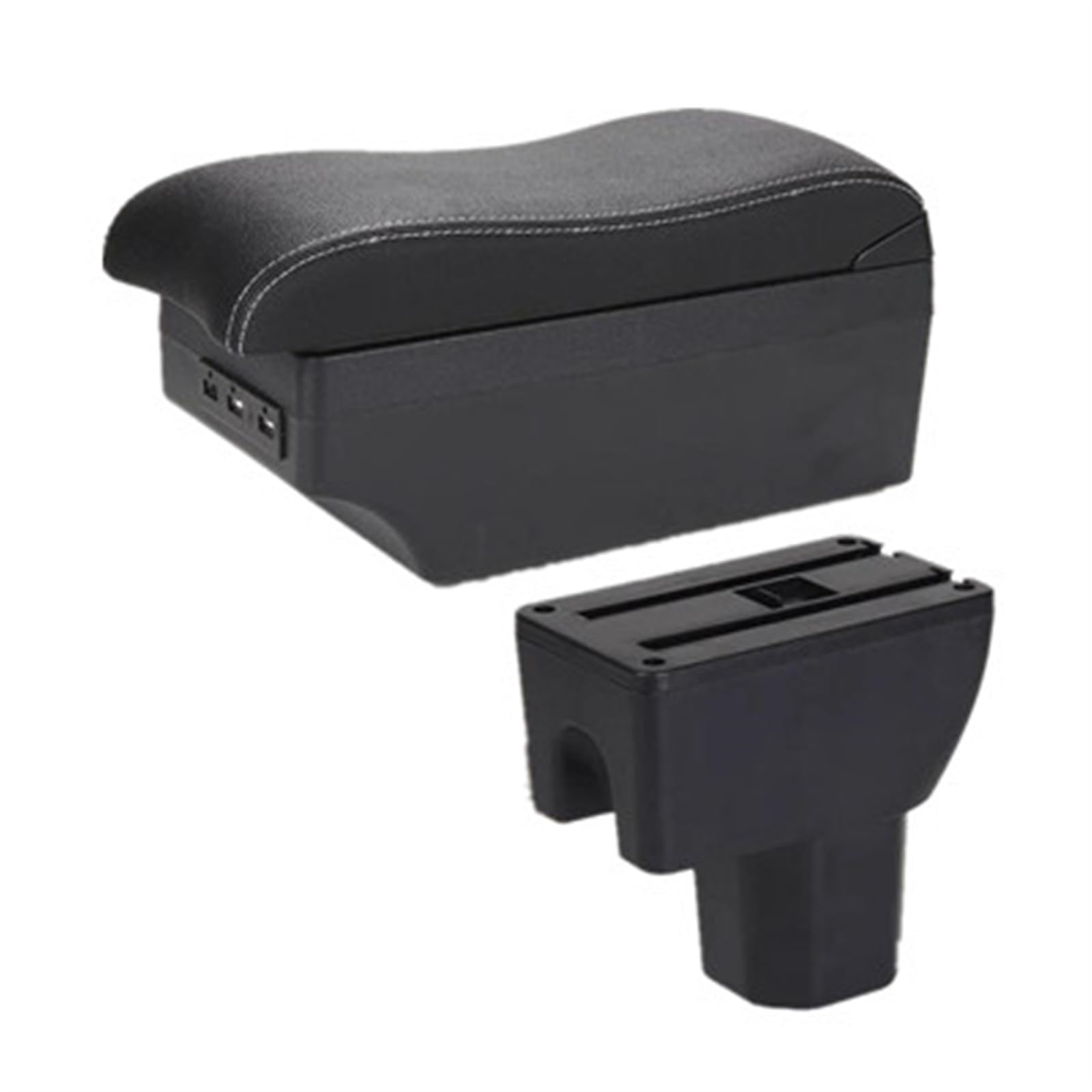 Noheeu A Black White 7Usb Center Console Armrest Storage Box For Ignis Car Interior Parts Modification Accessories