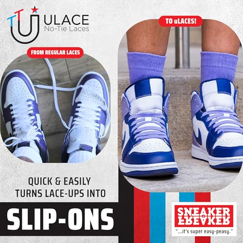 uLace Classic No-Tie Shoelaces - Elastic Shoe Laces for Sneakers | Stretchy, Elastic Laces | Easy Installation - 14 Laces2