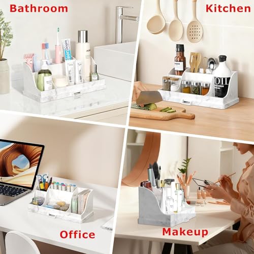 Support de comptoir en silicone rangement maquillage planificateur compartiments - 3
