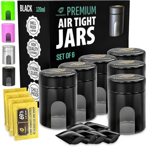 Airtight Glass Jars 120ml 6-Pack