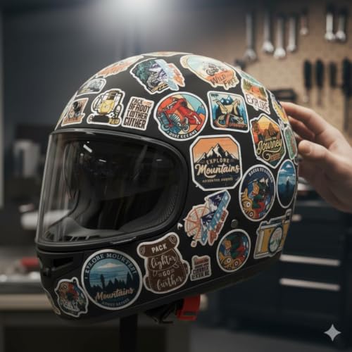 Image of Graphixdesign Decals Sticker Random Sticker for Skateboard Helmet Laptop Bicycle Hypebeast Bike Guitar Stickers ((8X10 Inch 15 PIC M))