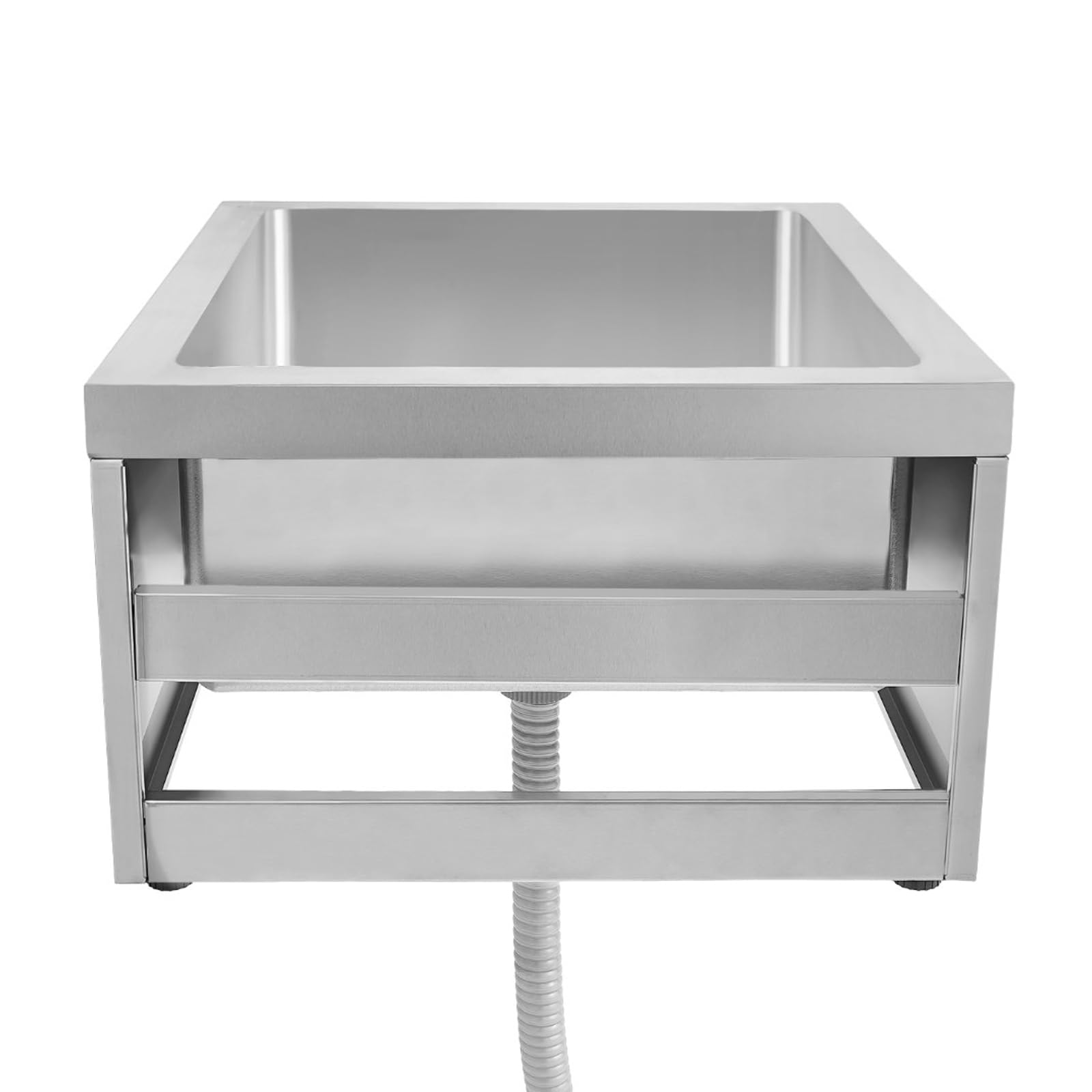 Lavabo per pavimenti in acciaio inox, con scarico, per la casa e