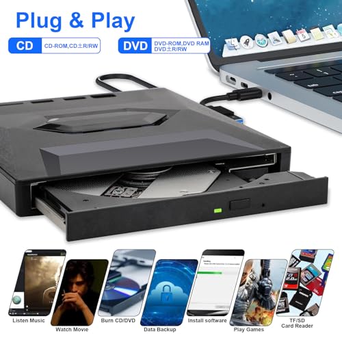 Lecteur CD/DVD externe USB 3.0 transfert haute vitesse - 2