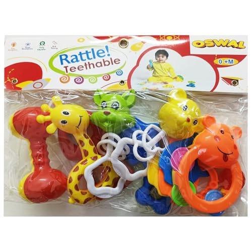 Image of Musical Rattle Toy for Infants - 8 Pcs Set