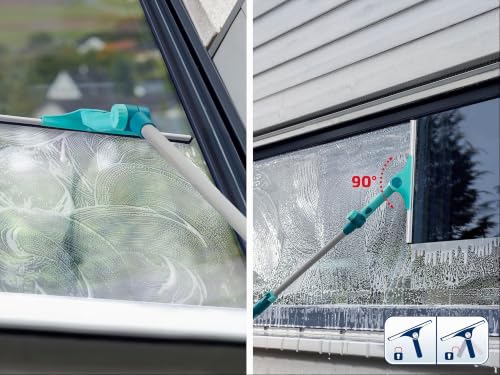 Leifheit Set Window Slider XL mit Teleskopstiel 200 cm, ausziehbare Teleskopstange von 120 bis 200 cm, Stiel für hohe Räume… – Ansicht 3