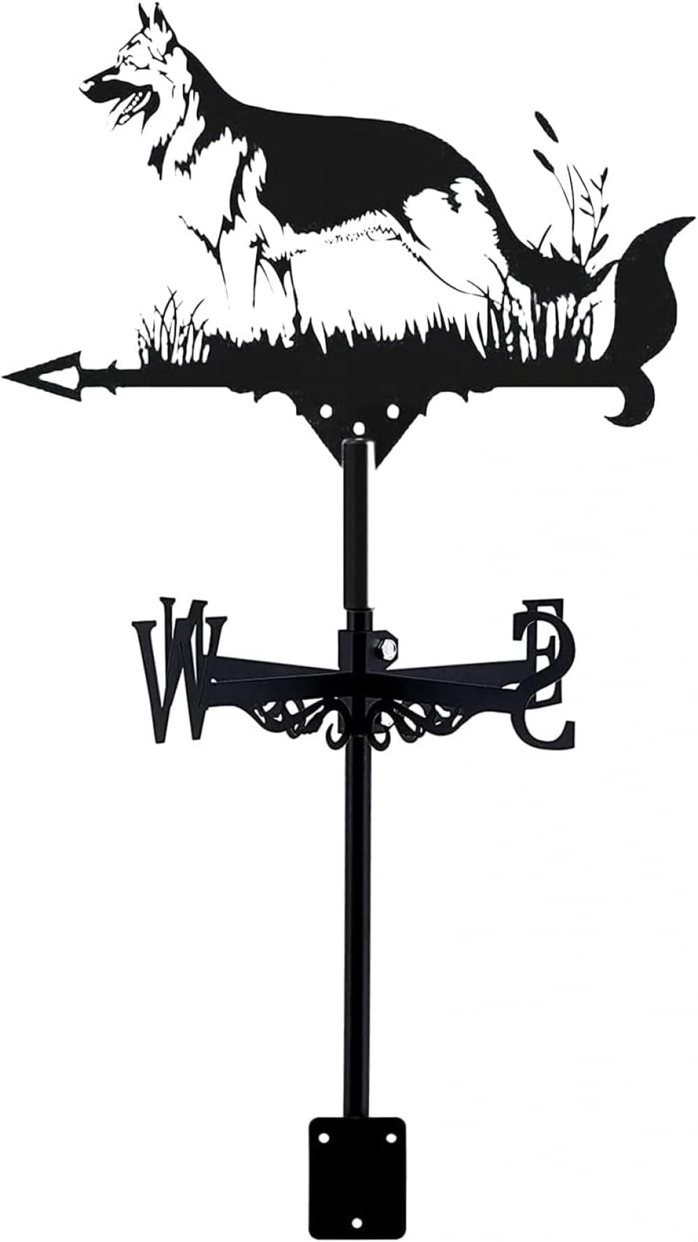 WIQUYBML Wind Vane Metal Weather Direction Indicator Outdoor Weathercock for Farm Garden Yard Decoration