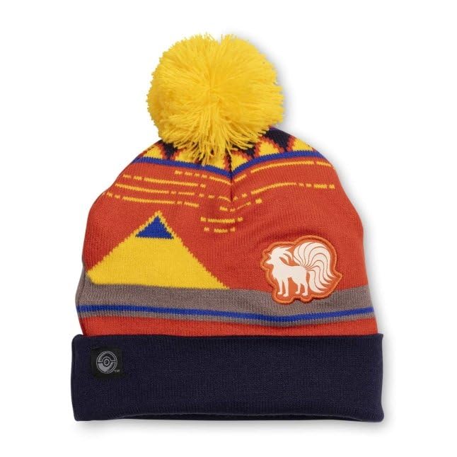 Pokemon Pokémon Center: Ninetales Festive Knit Beanie (One Size-Adult) Multicolor, Multicolor, One size