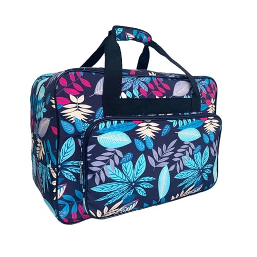 Sewing Machine Bag Travel Storage Bag Portable Sewing Machine Carrying Case Zipper Holder Clothes Organizer Luggage Compartments(Light Blue)