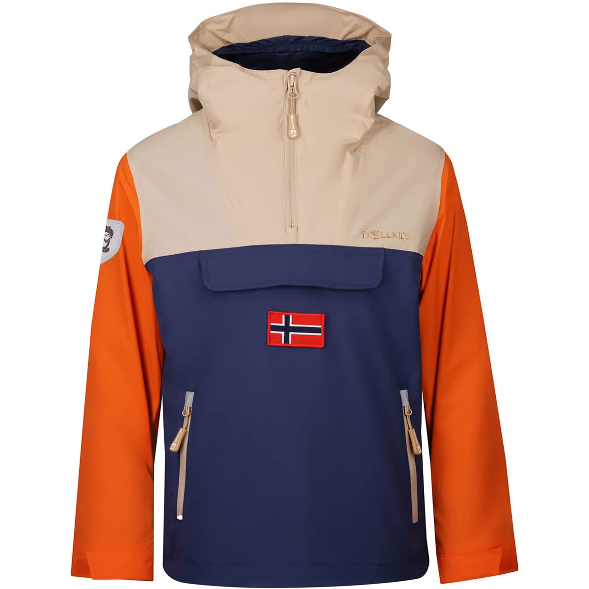 Trollkids Kinder Bergen Anorak, Mystic Blue-Desert, 140