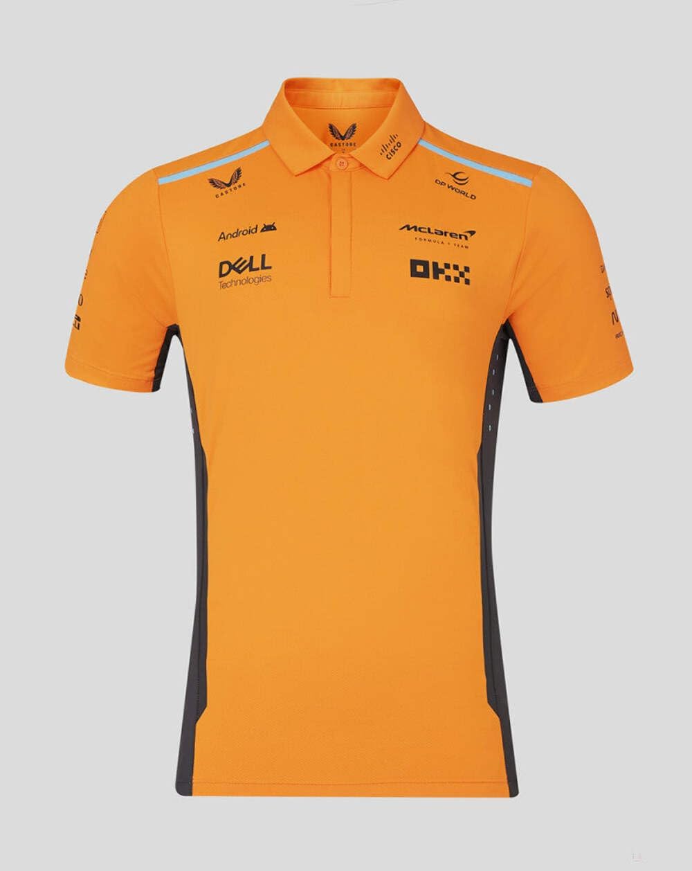 McLaren F1 2024 Men's Team Polo Shirt - Papaya
