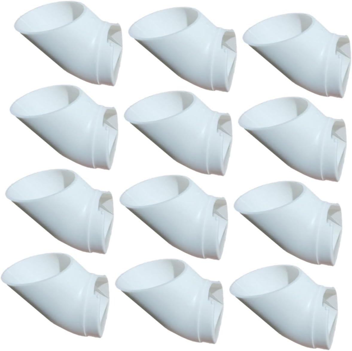 12Pcs Hydroponic Planting Cups Vertical Soilless Culture Tubes for Indoor Balcony Vegetable Gardening Window Farming System 2.83X1.49X1.49In