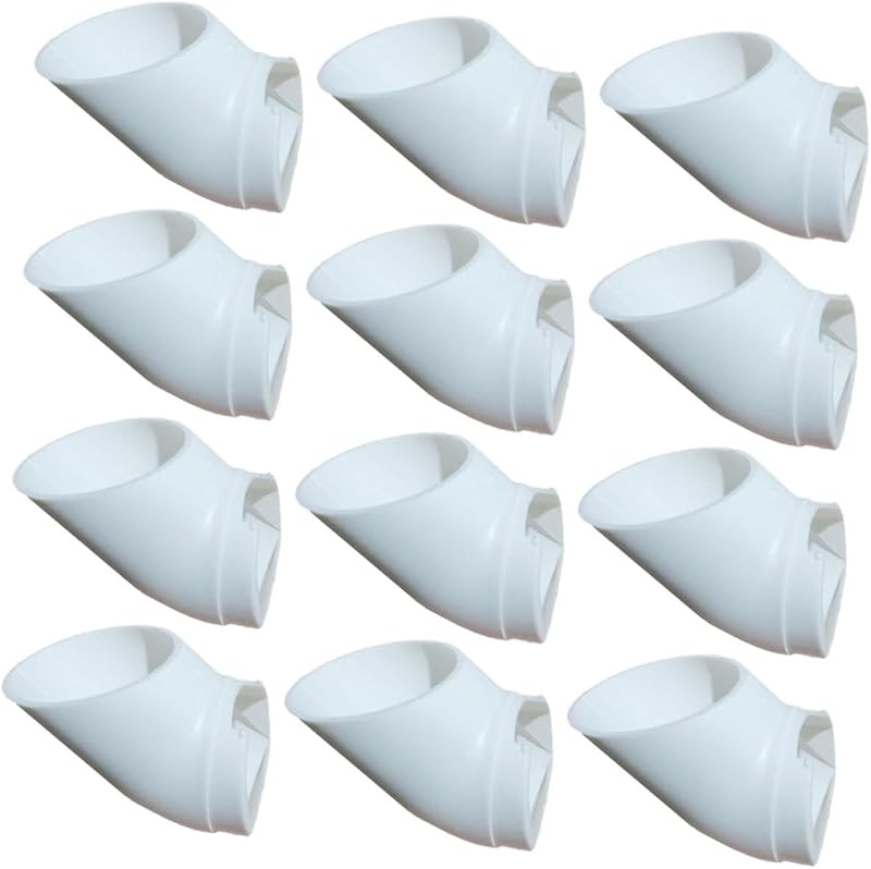 12Pcs Hydroponic Planting Cups Vertical Soilless Culture Tubes for Indoor Balcony Vegetable Gardening Window Farming System 2.83X1.49X1.49In