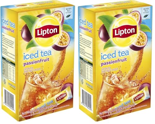 Lipton Iced Tea Passionfruit Sachets, 20 Bags (Pack of 2)