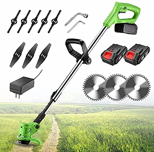 Decespugliatore Elettrico A Batteria Litio 24V: Tagliaerba E Tagliabordi In Un Unico Attrezzo, Con 2 Batterie Incluse