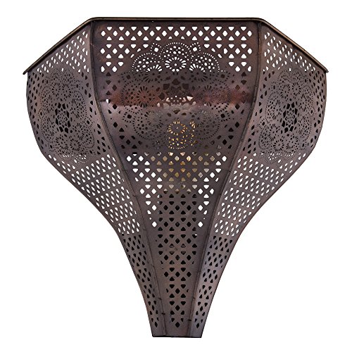 Image of Homesake 40 watts Vintage Moroccan Wall Lamp, Decorations for Home, Home Decor Item, (Antique Copper)