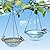 ShiMeiDing 2 Pack Hanging Bird Baths, Hanging Bird Feeders for Outdoors, Bird Water Bowl for Garden Yard Decor(Plastic, Blue Color)