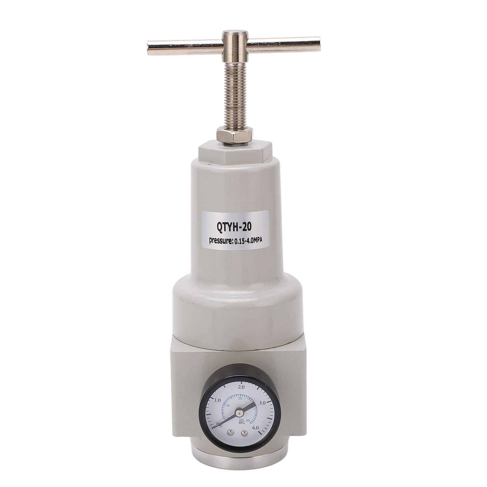 Regulador de presión de aire con válvula de alivio automática, válvula de control de presión de aleación de aluminio con manómetro de alta precisión para sistemas de aire (CANTIDAD-20)