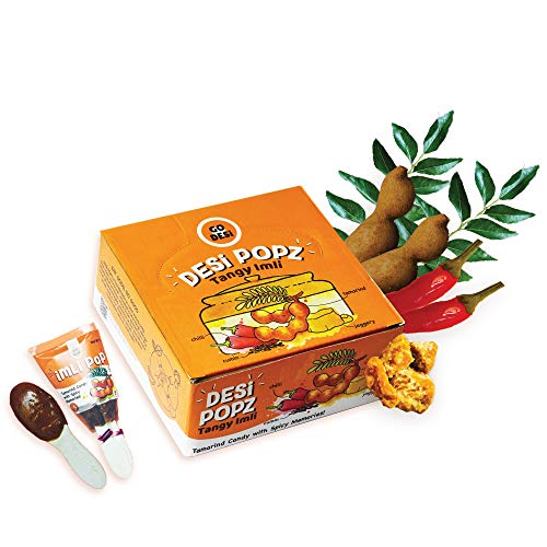 GO DESi Tamarind Pop All Natural Jaggery Candy Sour, Sweet and Spicy (No Added Sugar and Preservatives) - Immunity Booster (50 pc Box Pack) (50 pc Box Pack)