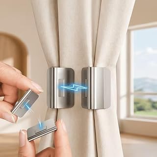 4Pcs Curtain Clip Set Metal Durable Easy-Install Home Accessory