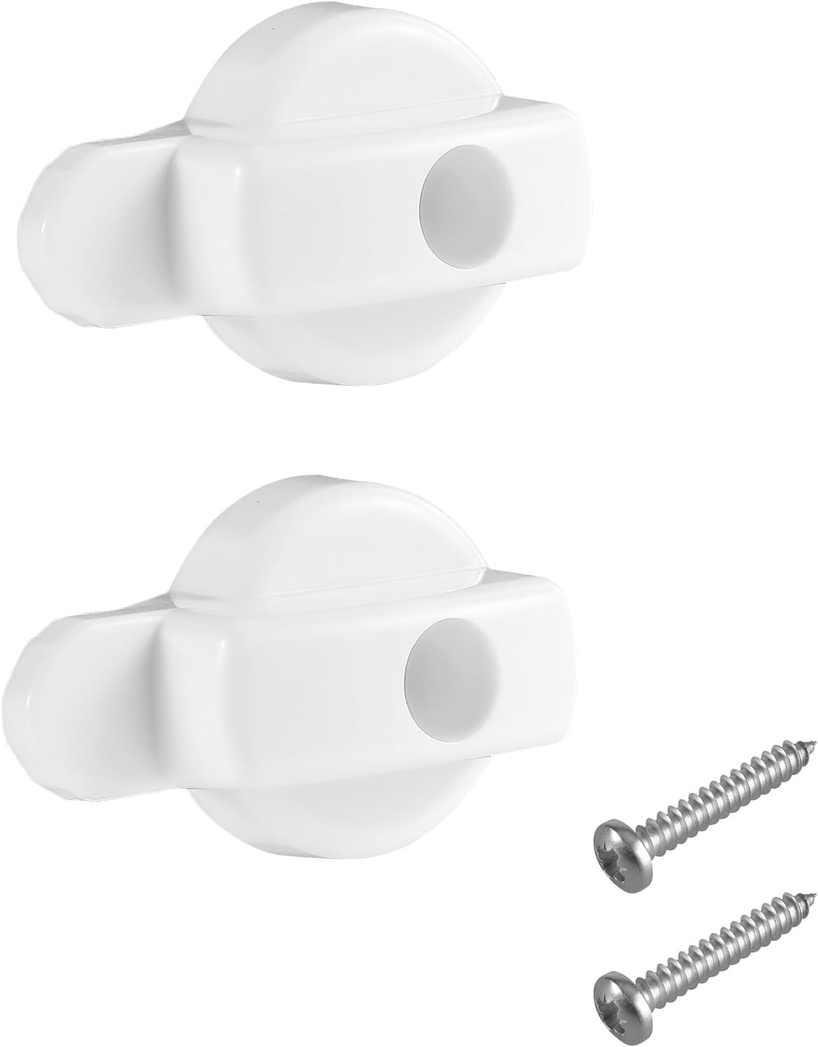 Hinged Screen Door Latch for Andersen Doors, Replacement Andersen Screen Door Latch Compatible with Andersen Screen Door Lock, Fits for Andersen Sliding Door Latch (White 2pack)