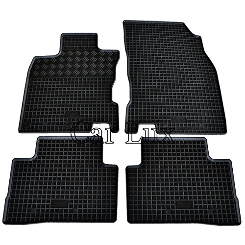 Car Lux DUO05777 - Kit Conjunto Alfombra Protector Maletero y Alfombrillas de Goma a Medida para Nissan Qashqai Tekna II Desde 2014-